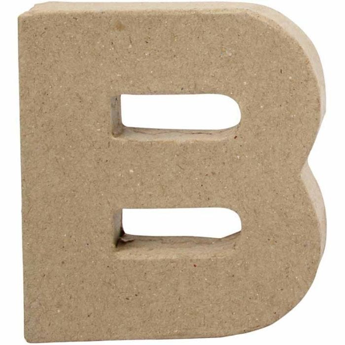 Lettera, B, H: 10 cm, L: 9 cm, spess. 1,7 cm, 1 pz