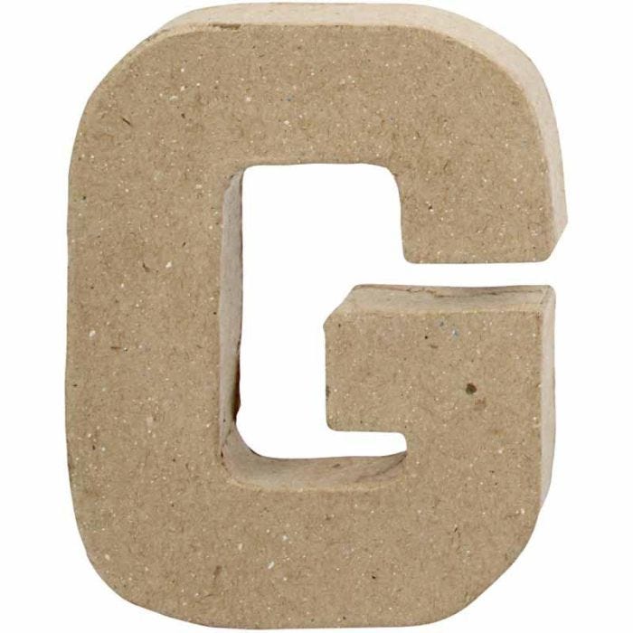 Lettera, G, H: 10 cm, L: 7,7 cm, spess. 1,7 cm, 1 pz