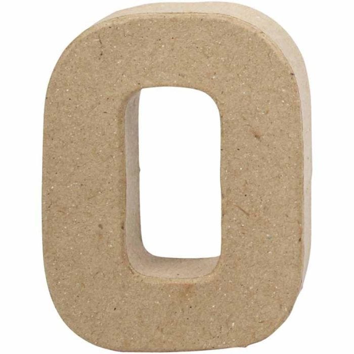 Lettera, O, H: 10 cm, L: 7,8 cm, spess. 1,7 cm, 1 pz