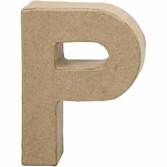 Lettera, P, H: 10 cm, L: 7,7 cm, spess. 1,7 cm, 1 pz
