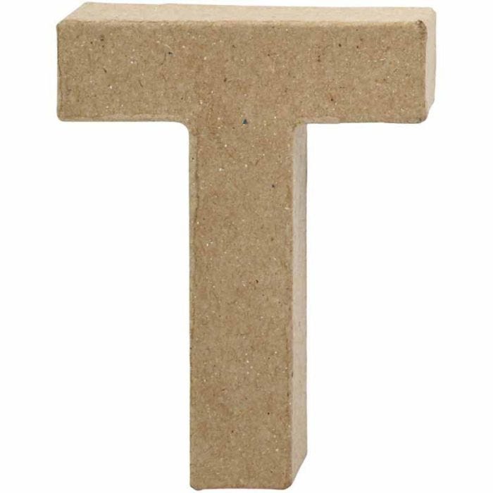 Lettera, T, H: 10 cm, L: 7,8 cm, spess. 1,7 cm, 1 pz