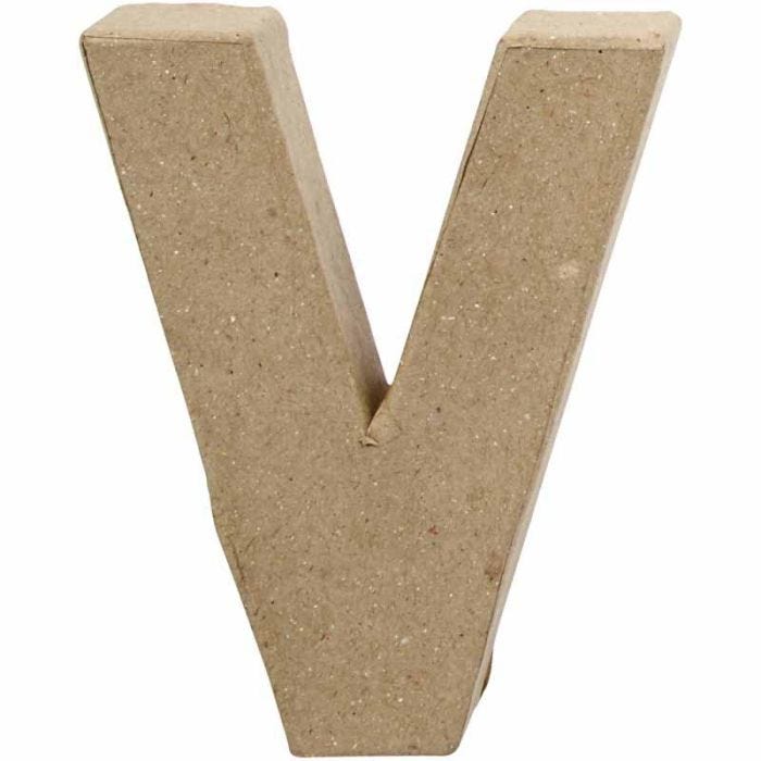 Lettera, V, H: 10 cm, L: 8 cm, spess. 1,7 cm, 1 pz