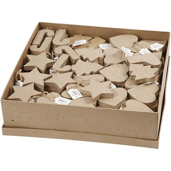 Decorazioni di Natale, H: 7-8 cm, 174 pz/ 1 conf.