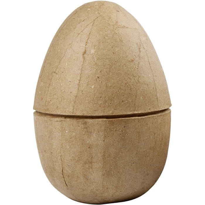 Uovo diviso, H: 12 cm, diam 9 cm, 1 pz