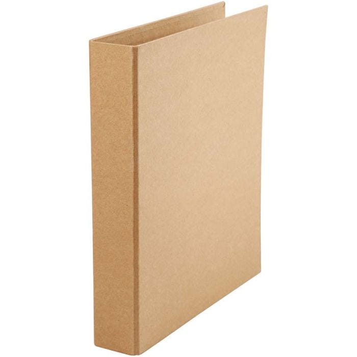 Raccoglitore ad anelli, L: 50 mm, misura 28x31,5 cm, 2 anelli, natural, 1 pz