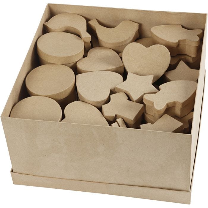 Scatole, misura 6-11 cm, 63 pz/ 1 conf.
