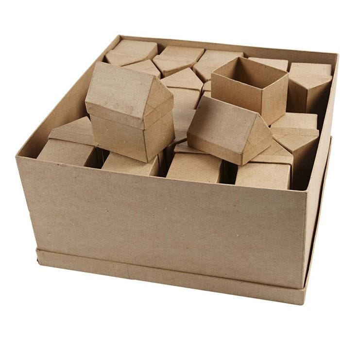 Casette, H: 10,5 cm, misura 6x8,5 cm, 40 pz/ 1 conf.