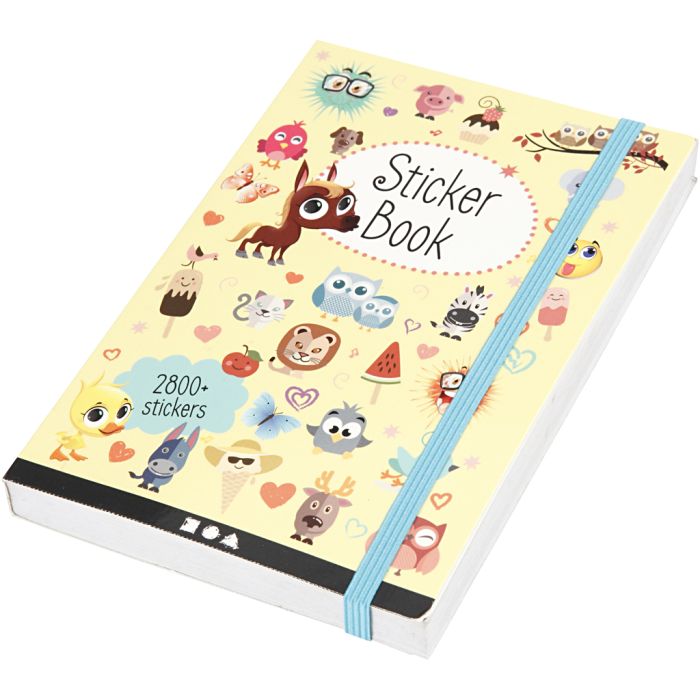 Libro stickers, misura 11,5x17 cm, 1 pz