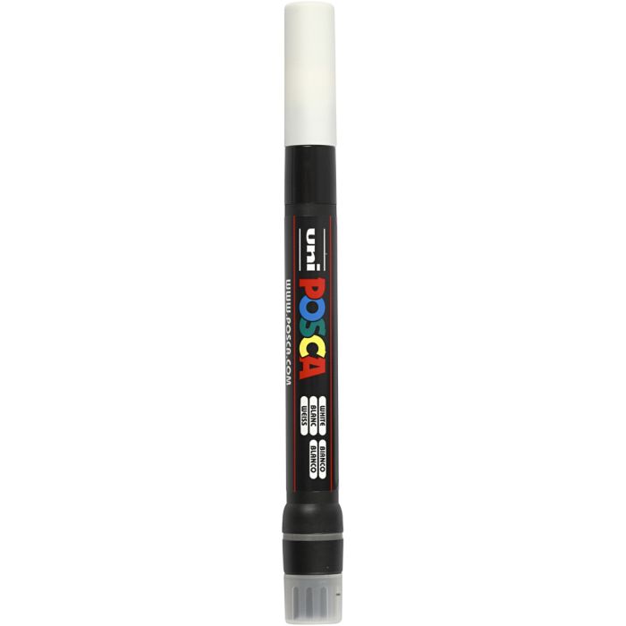 Pennarello Posca, dim. PCF350, ampiezza tratto 1-10 mm, pennello, bianco, 1 pz