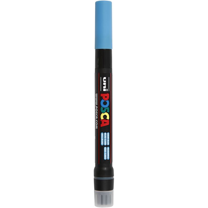 Pennarello Posca, dim. PCF350, ampiezza tratto 1-10 mm, pennello, azzurro, 1 pz