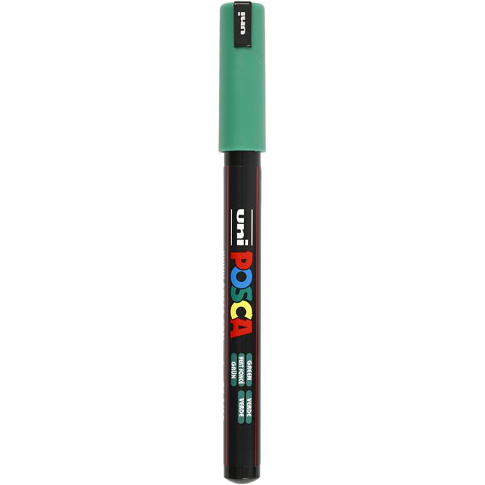 Pennarello Posca, dim. PC-1MR, ampiezza tratto 0,7 mm, extra-fine, verde, 1 pz