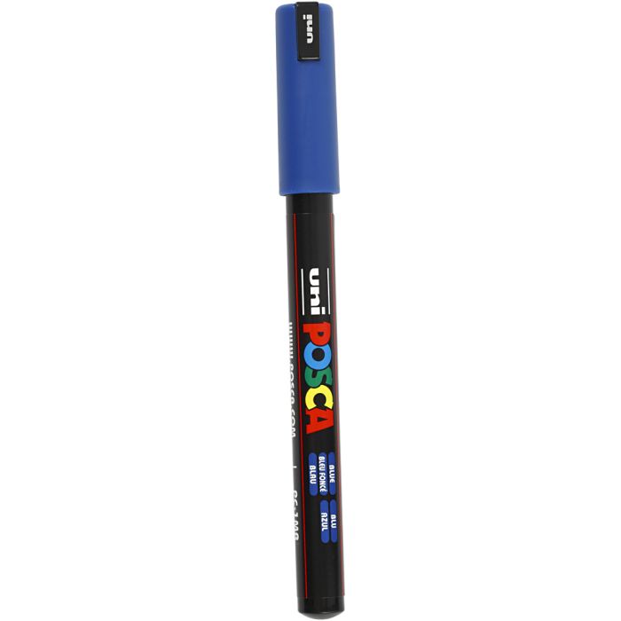 Pennarello Posca, dim. PC-1MR, ampiezza tratto 0,7 mm, extra-fine, blu, 1 pz