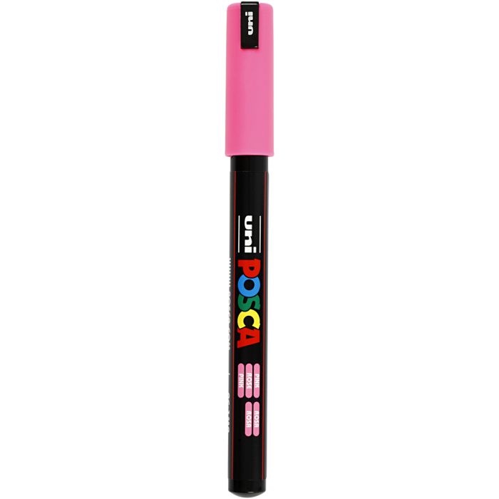 Pennarello Posca, dim. PC-1MR, ampiezza tratto 0,7 mm, extra-fine, rosa, 1 pz