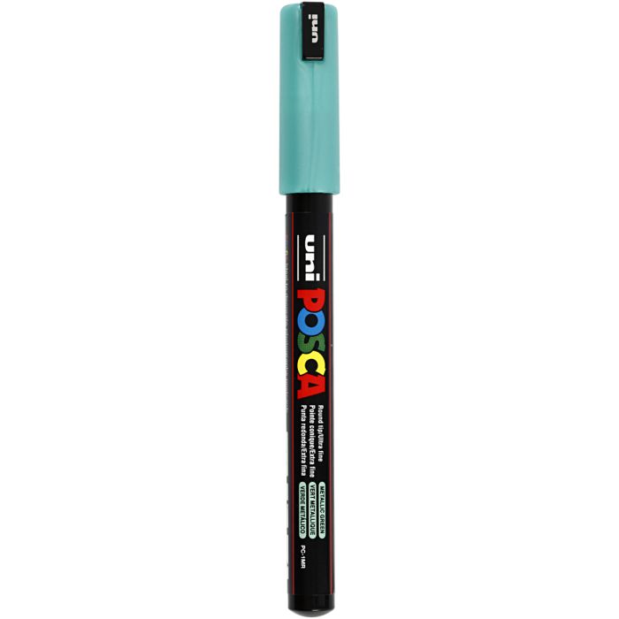 Pennarello Posca, dim. PC-1MR, ampiezza tratto 0,7 mm, extra-fine, verde metallico, 1 pz