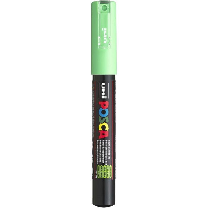 Pennarello Posca, dim. PC-1M, ampiezza tratto 0,7 mm, verde chiaro, 1 pz