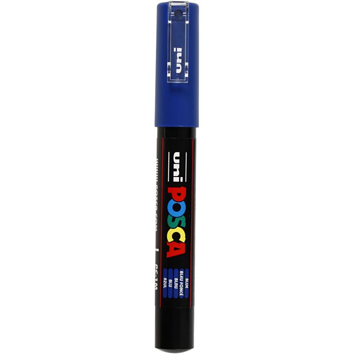 Pennarello Posca, dim. PC-1M, ampiezza tratto 0,7 mm, extra-fine, blu, 1 pz
