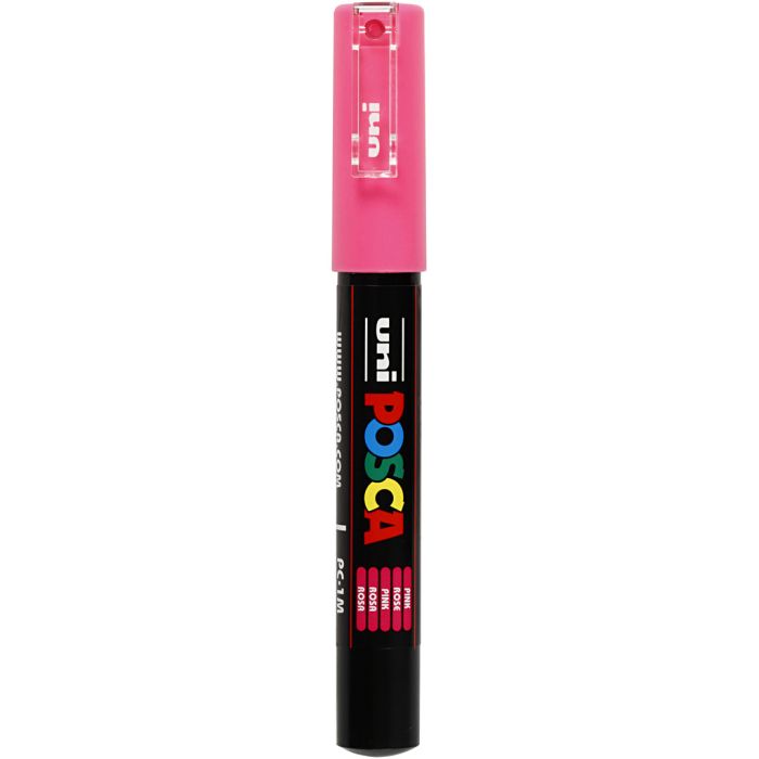 Pennarello Posca, dim. PC-1M, ampiezza tratto 0,7 mm, extra-fine, rosa, 1 pz