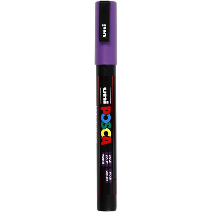 Pennarello Posca, dim. PC-3M, ampiezza tratto 0,9-1,3 mm, fine, violetto, 1 pz