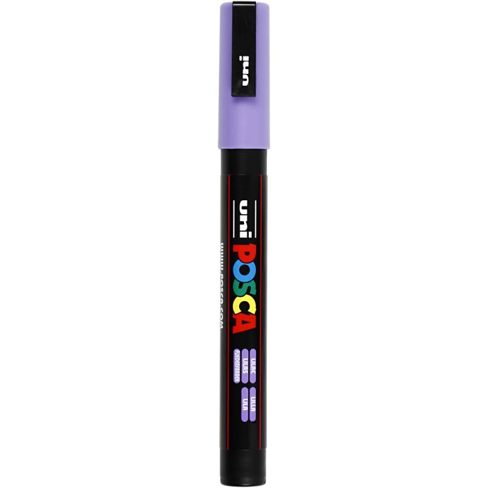 Pennarello Posca, dim. PC-3M, ampiezza tratto 0,9-1,3 mm, fine, lilla, 1 pz