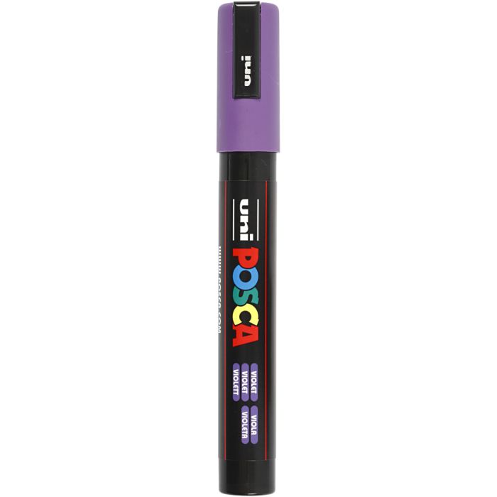 Pennarello Posca, dim. PC-5M, ampiezza tratto 2,5 mm, medium, violetto, 1 pz