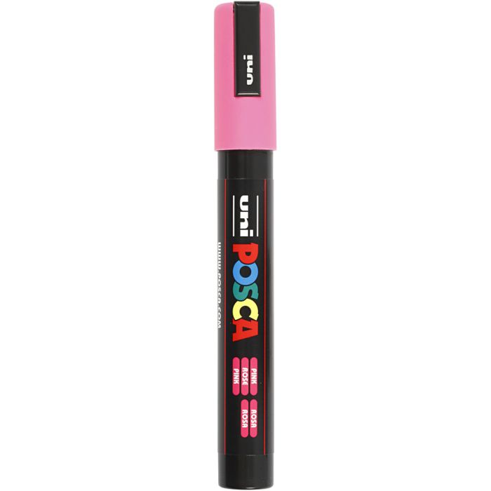 Pennarello Posca, dim. PC-5M, ampiezza tratto 2,5 mm, medium, rosa, 1 pz
