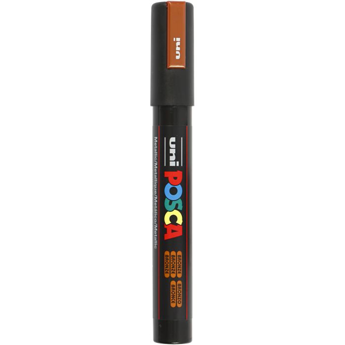 Pennarello Posca, dim. PC-5M, ampiezza tratto 2,5 mm, medium, bronzo, 1 pz