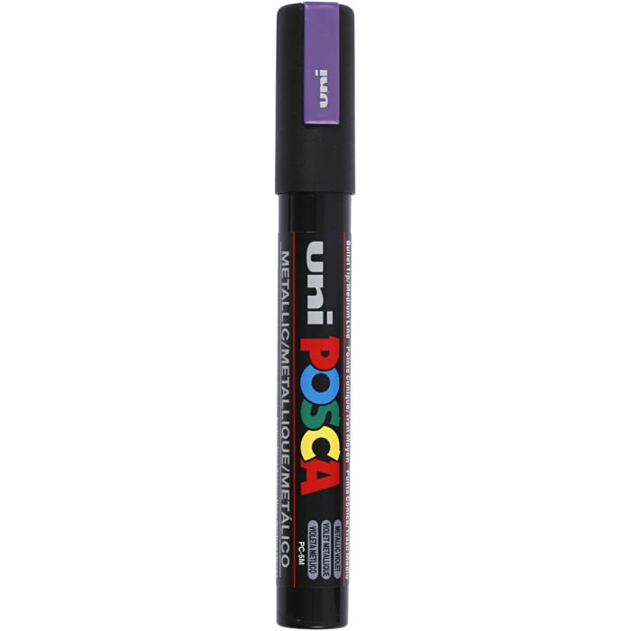 Pennarello Posca, dim. PC-5M, ampiezza tratto 2,5 mm, medium, metallic violet, 1 pz