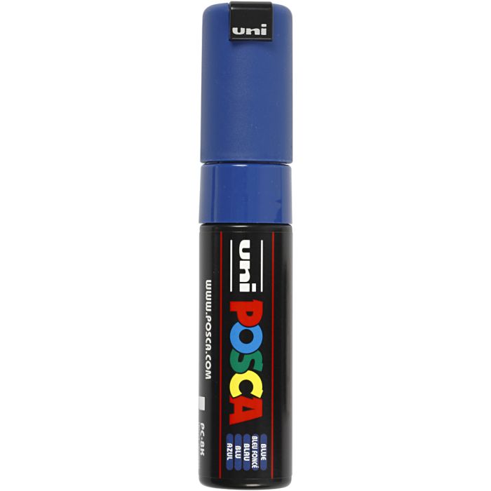 Pennarello Posca, dim. PC-8K, ampiezza tratto 8 mm, broad, blu, 1 pz