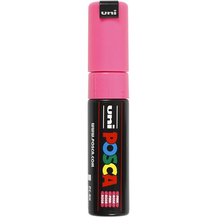 Pennarello Posca, dim. PC-8K, ampiezza tratto 8 mm, broad, rosa, 1 pz