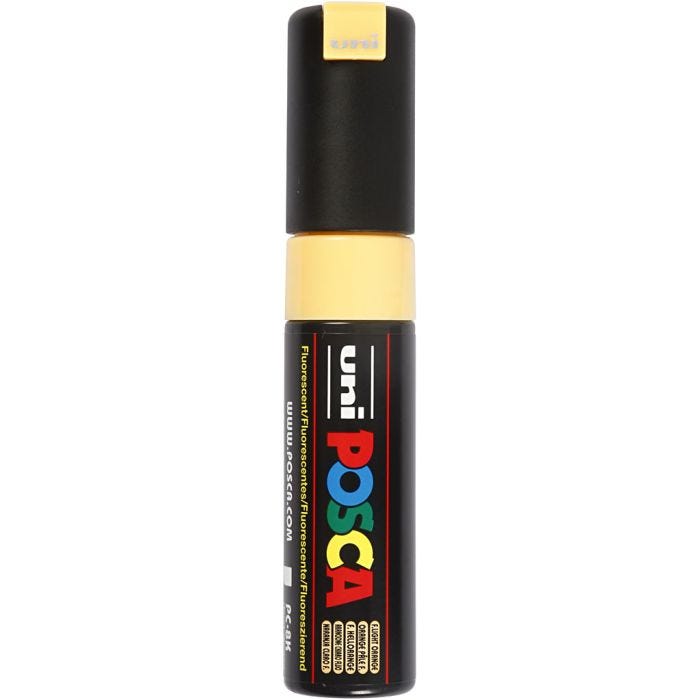 Pennarello Posca, dim. PC-8K, ampiezza tratto 8 mm, broad, fluo light orange, 1 pz