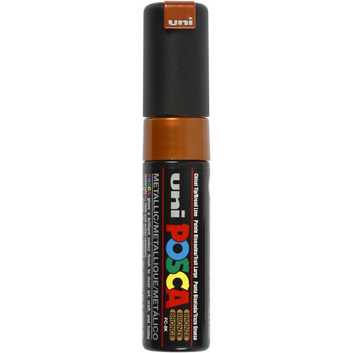Pennarello Posca, dim. PC-8K, ampiezza tratto 8 mm, broad, bronzo, 1 pz