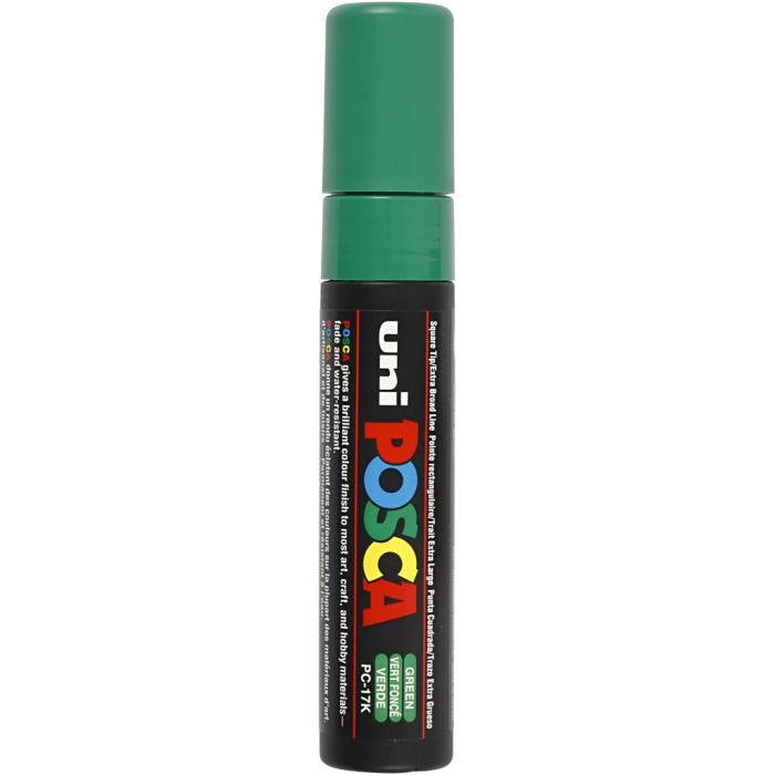 Pennarello Posca, dim. PC-17K, ampiezza tratto 15 mm, extra broad, verde, 1 pz