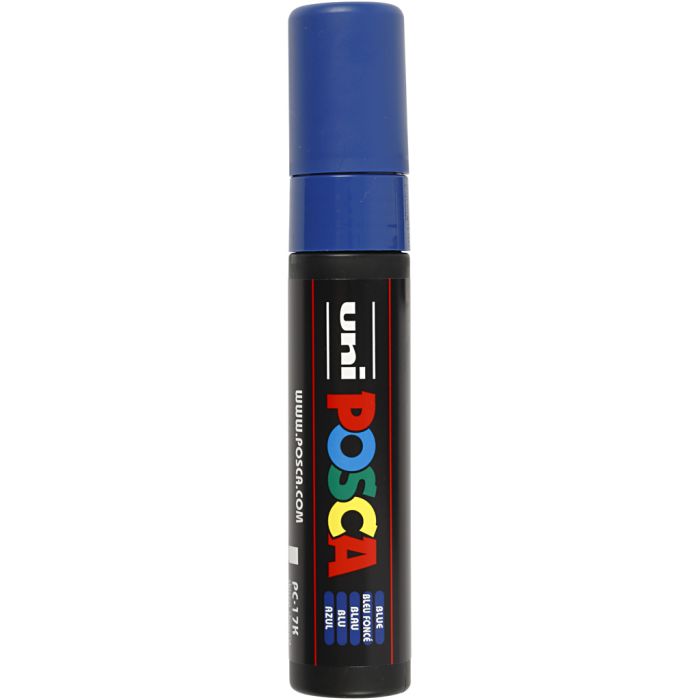 Pennarello Posca, dim. PC-17K, ampiezza tratto 15 mm, extra broad, blu, 1 pz