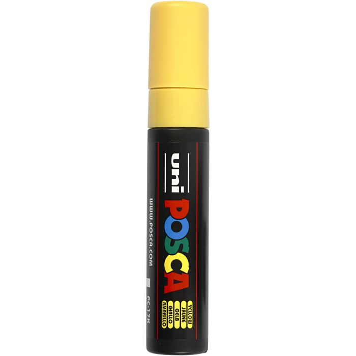 Pennarello Posca, dim. PC-17K, ampiezza tratto 15 mm, extra broad, giallo, 1 pz