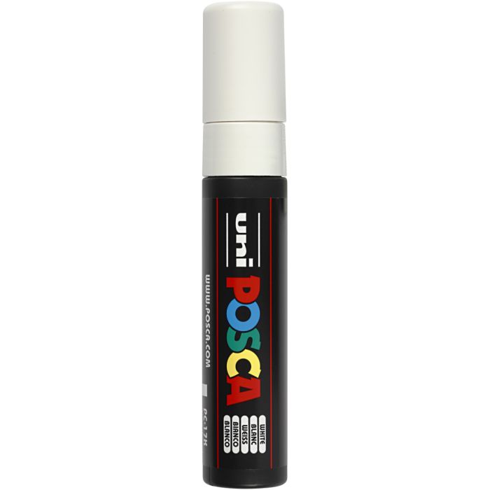 Pennarello Posca, dim. PC-17K, ampiezza tratto 15 mm, extra broad, bianco, 1 pz