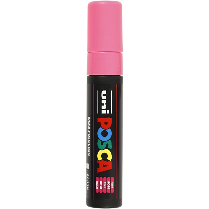 Pennarello Posca, dim. PC-17K, ampiezza tratto 15 mm, extra broad, rosa, 1 pz