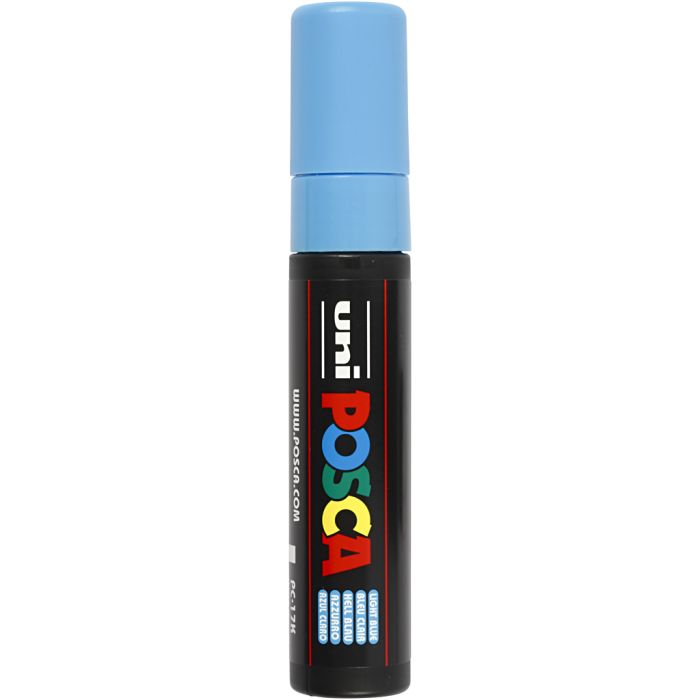 Pennarello Posca, dim. PC-17K, ampiezza tratto 15 mm, extra broad, azzurro, 1 pz