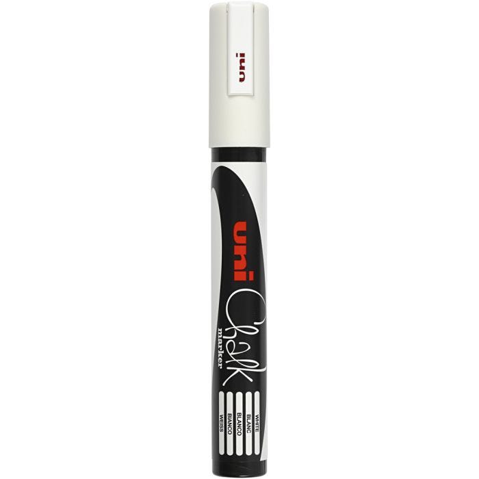 Chalk Pen, ampiezza tratto 1,8-2,5 mm, bianco, 1 pz