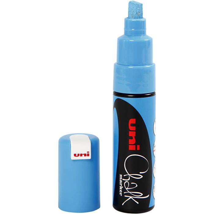 Chalk Pen, ampiezza tratto 8 mm, azzurro, 1 pz