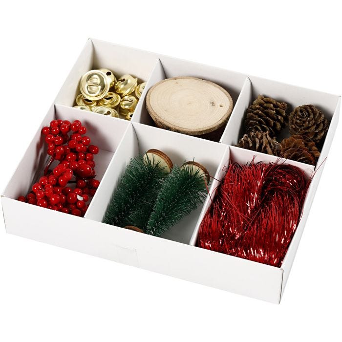 Decori regalo, vecchio stile, 6 asst./ 1 conf.