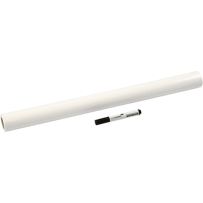 Foglio di lavagna, L: 80 cm, L: 60 cm, bianco, 25 fgl./ 1 rot.