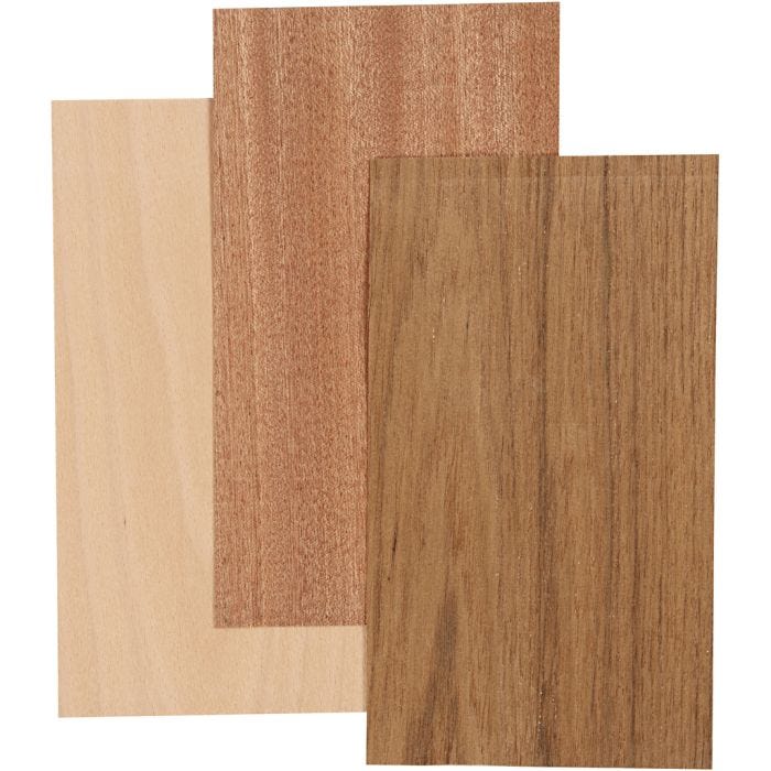 Impliallacciatura di bamboo, foglio 12x22 cm, spess. 0,75 mm, 3 fgl./ 1 conf.