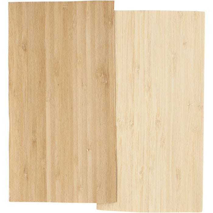 Impliallacciatura di bamboo, foglio 12x22 cm, spess. 0,75 mm, 2 fgl./ 1 conf.
