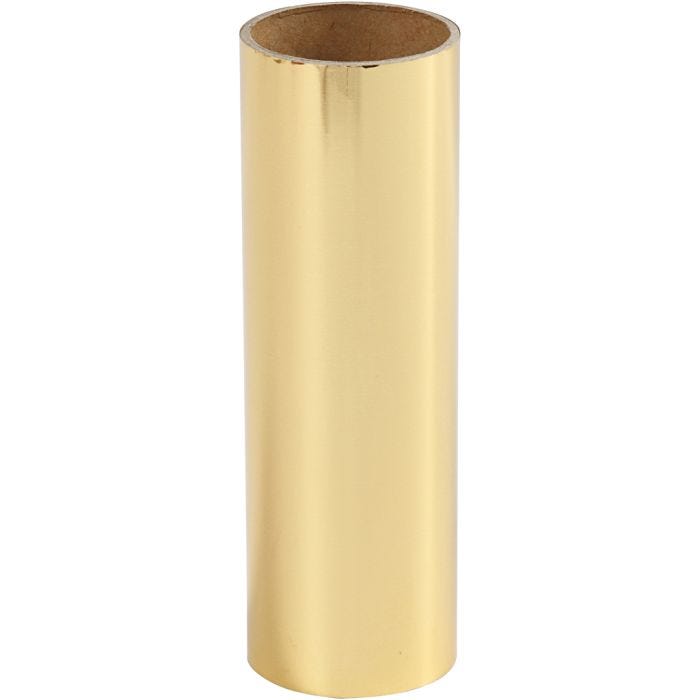 Pellicola decorativa, L: 15,5 cm, spess. 0,02 mm, oro, 50 cm/ 1 rot.