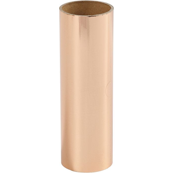 Pellicola decorativa, L: 15,5 cm, spess. 0,02 mm, rosato oro, 50 cm/ 1 rot.