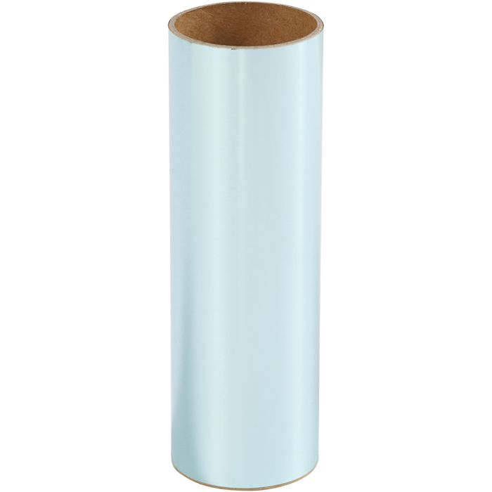 Pellicola decorativa, L: 15,5 cm, spess. 0,02 mm, azzurro, 50 cm/ 1 rot.