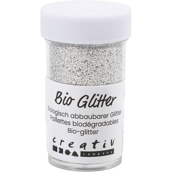 Brillantini bio, argento, 27 ml/ 1 vasch.
