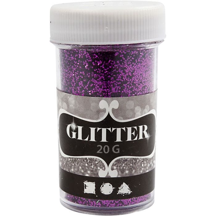 Glitter, viola, 20 g/ 1 vasch.