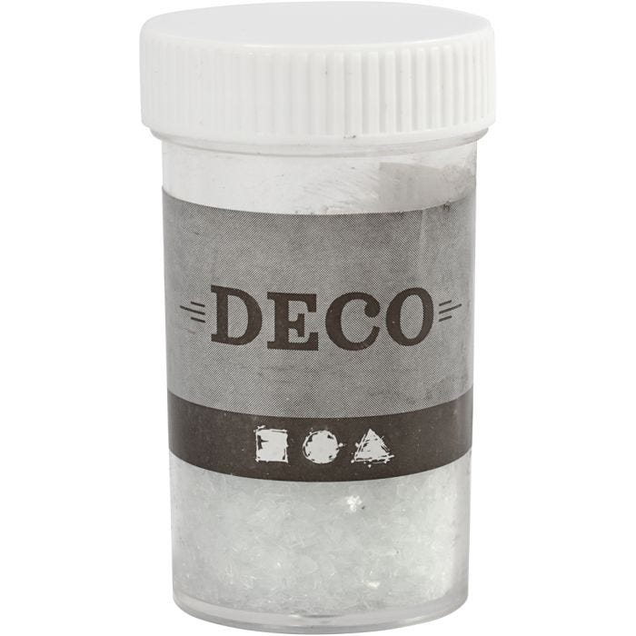 Scaglie glitter, misura 1-3 mm, transparent, 30 g/ 1 vasch.