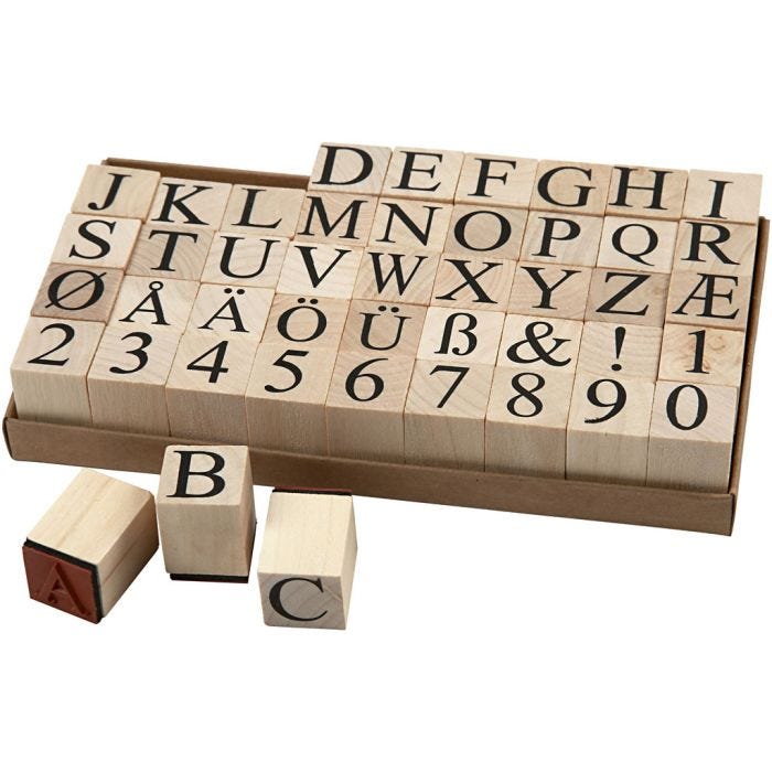 Timbri, misura 20x20 mm, 45 pz/ 1 conf.